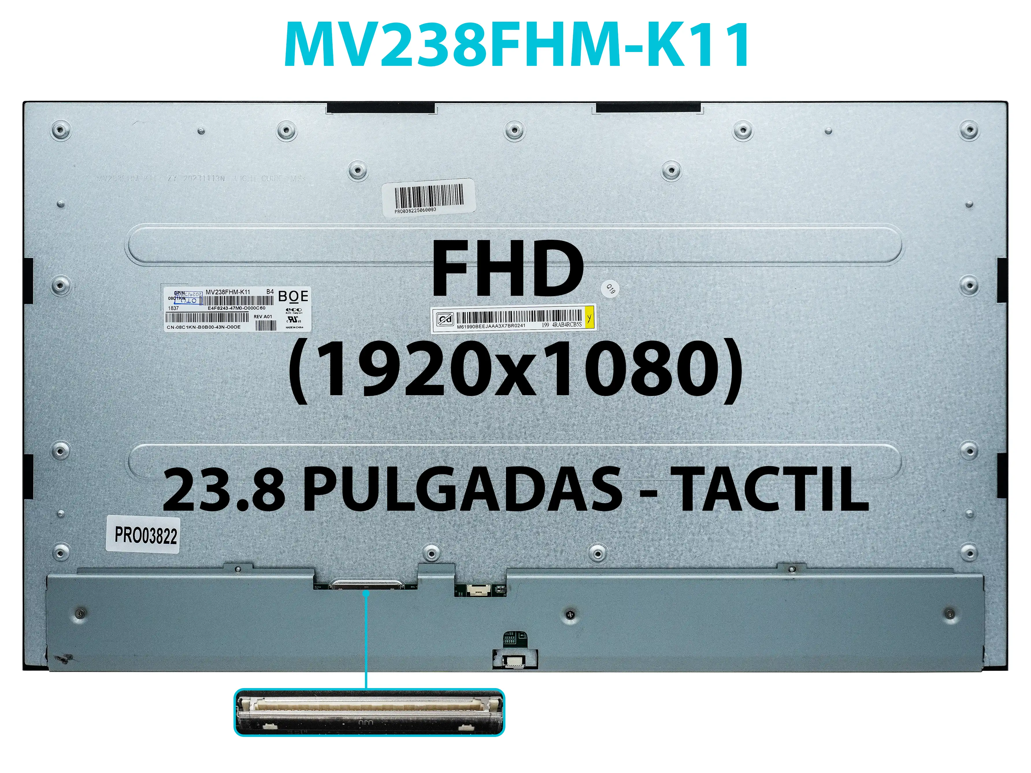 Écran LCD Non Tactile Modèle MV238FHM N60 N61 N62 IPS FHD 23.8x1920 MV238FHM -N60 N61 N62, 1080 Pouces  7